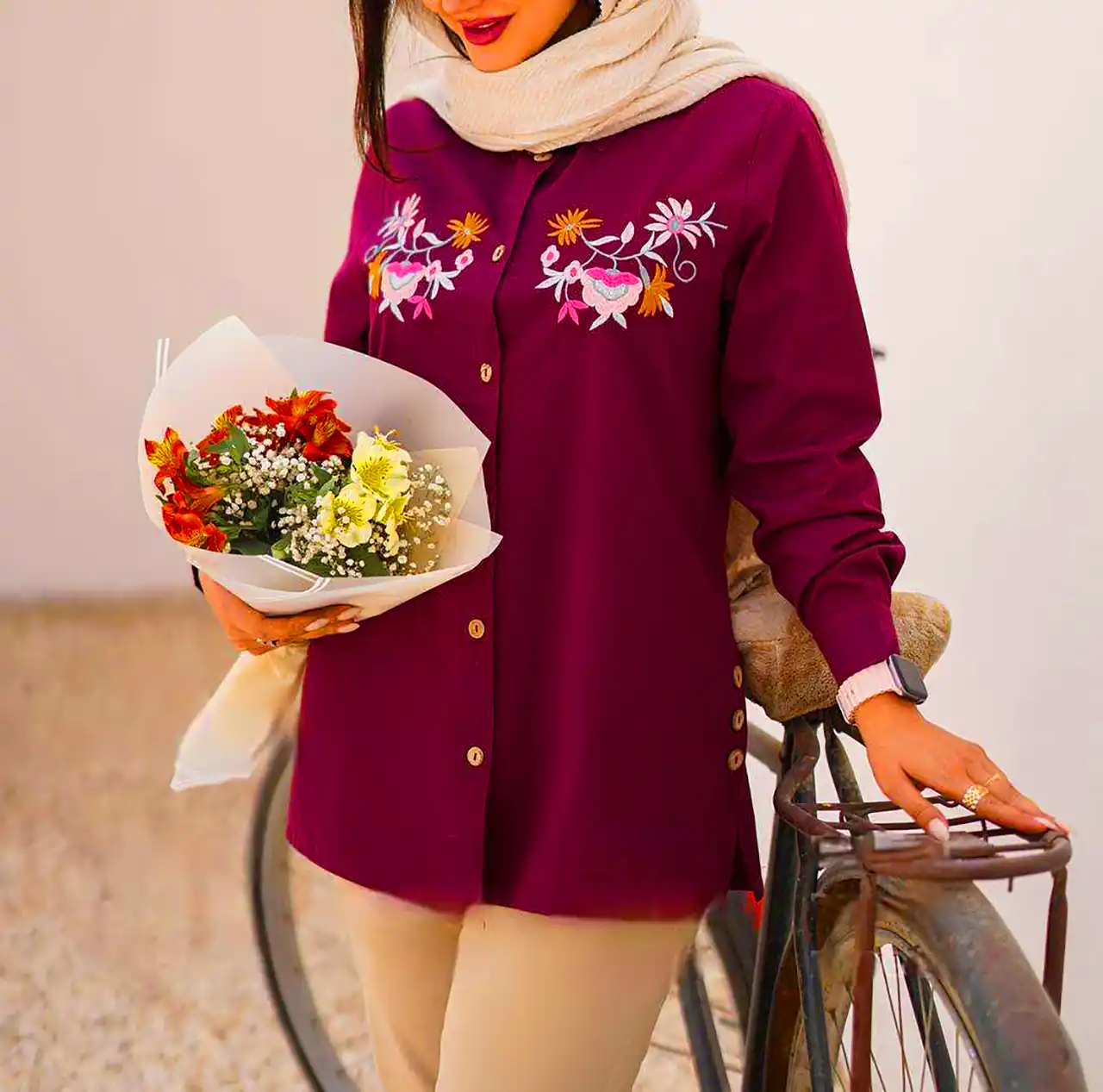 مدل مانتو با طراحی ایرانی