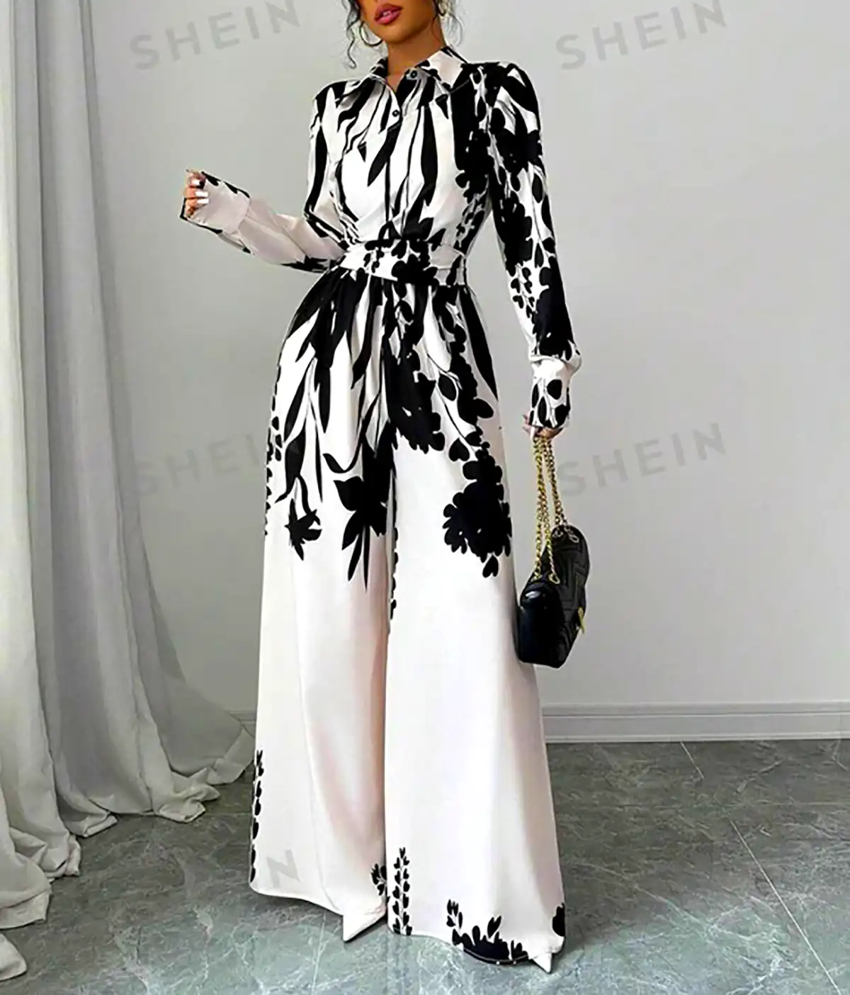 پیراهن بلند آستین دار مدرن