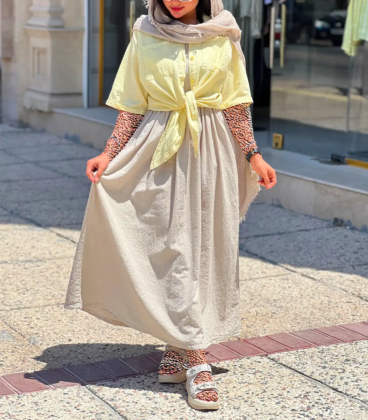 پیراهن کژوال راحت دخترانه