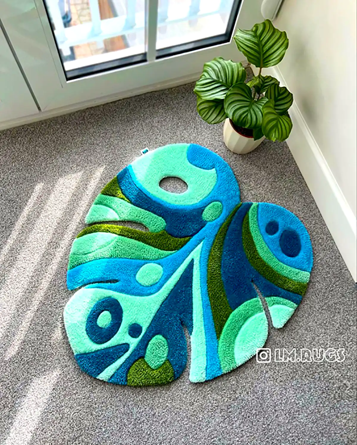 قالیچه مدرن رنگارنگ