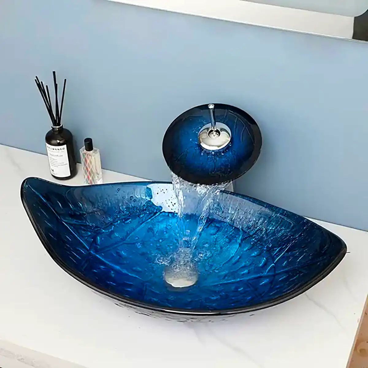 روشویی دکوری شیشه ای رنگی