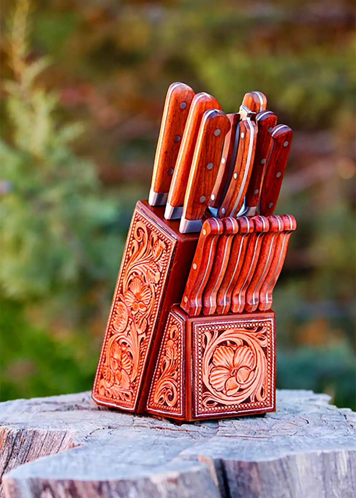 ست چاقو دستساز تزئینی
