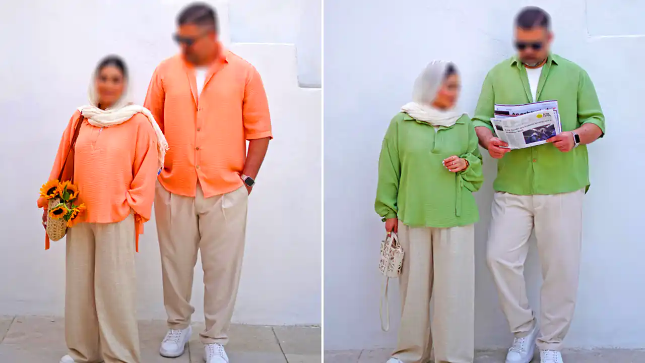 ست هماهنگ لباس زوج ایرانی