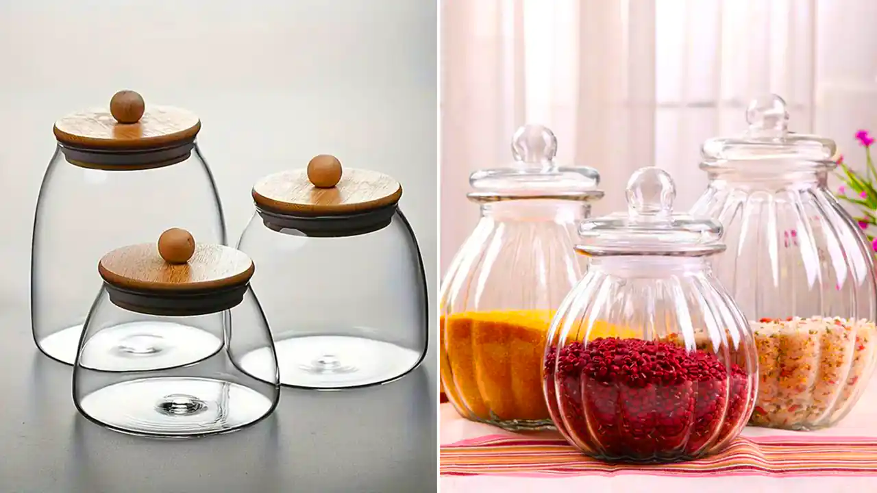 شیشه ادویه مینیمال آشپزخانه 