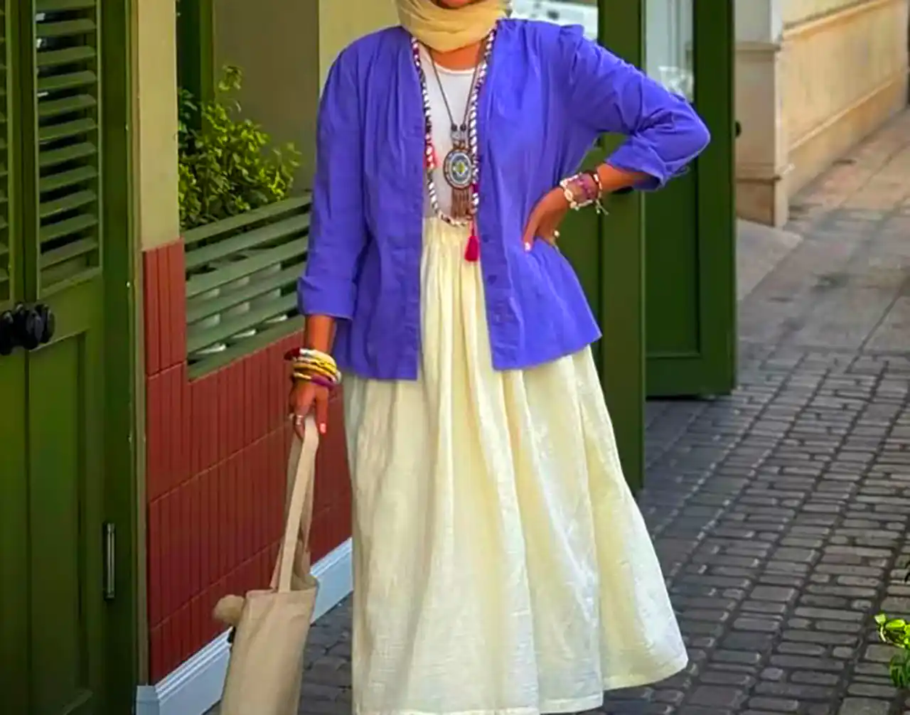 استایل جدید زنانه ترکیبی بلند 