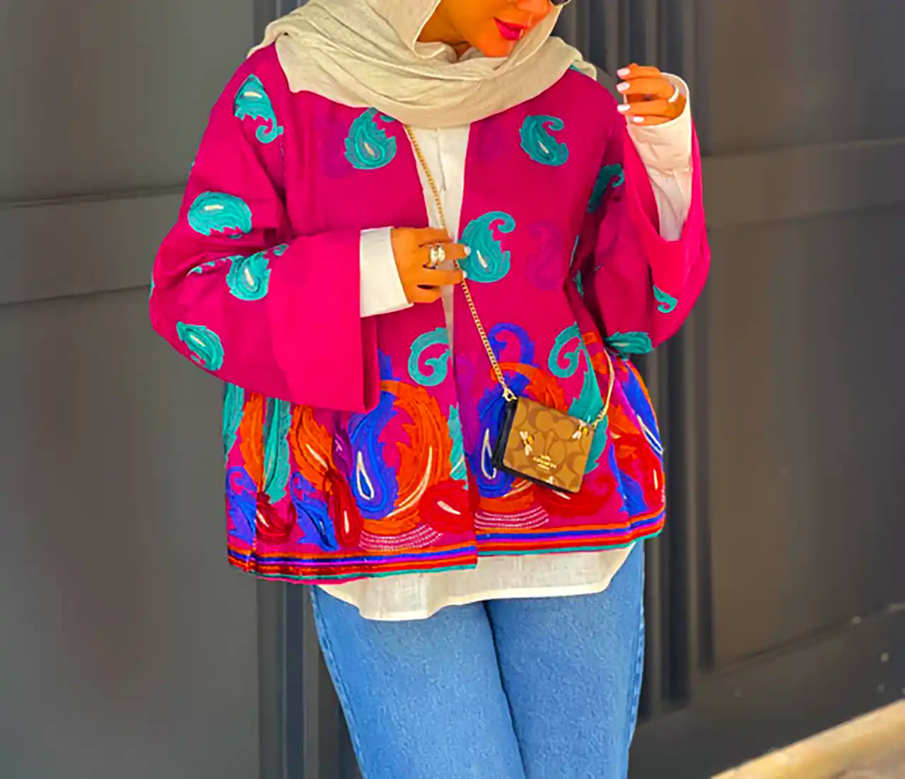 استایل زنانه دخترانه شاد رنگی 