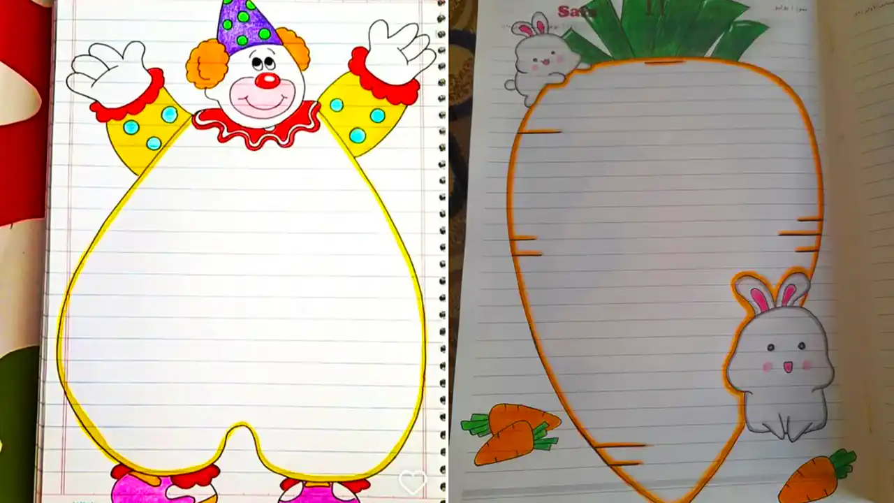 طراحی دفتر نقاشی فانتزی 