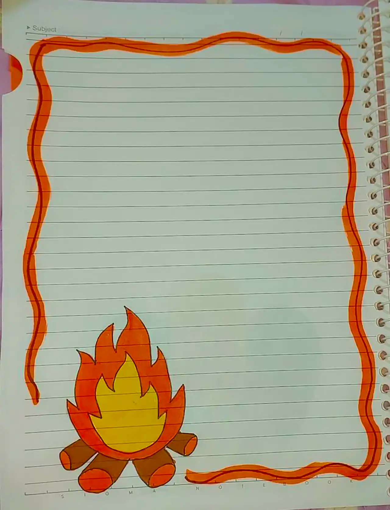 طراحی دفتر نقاشی فانتزی 