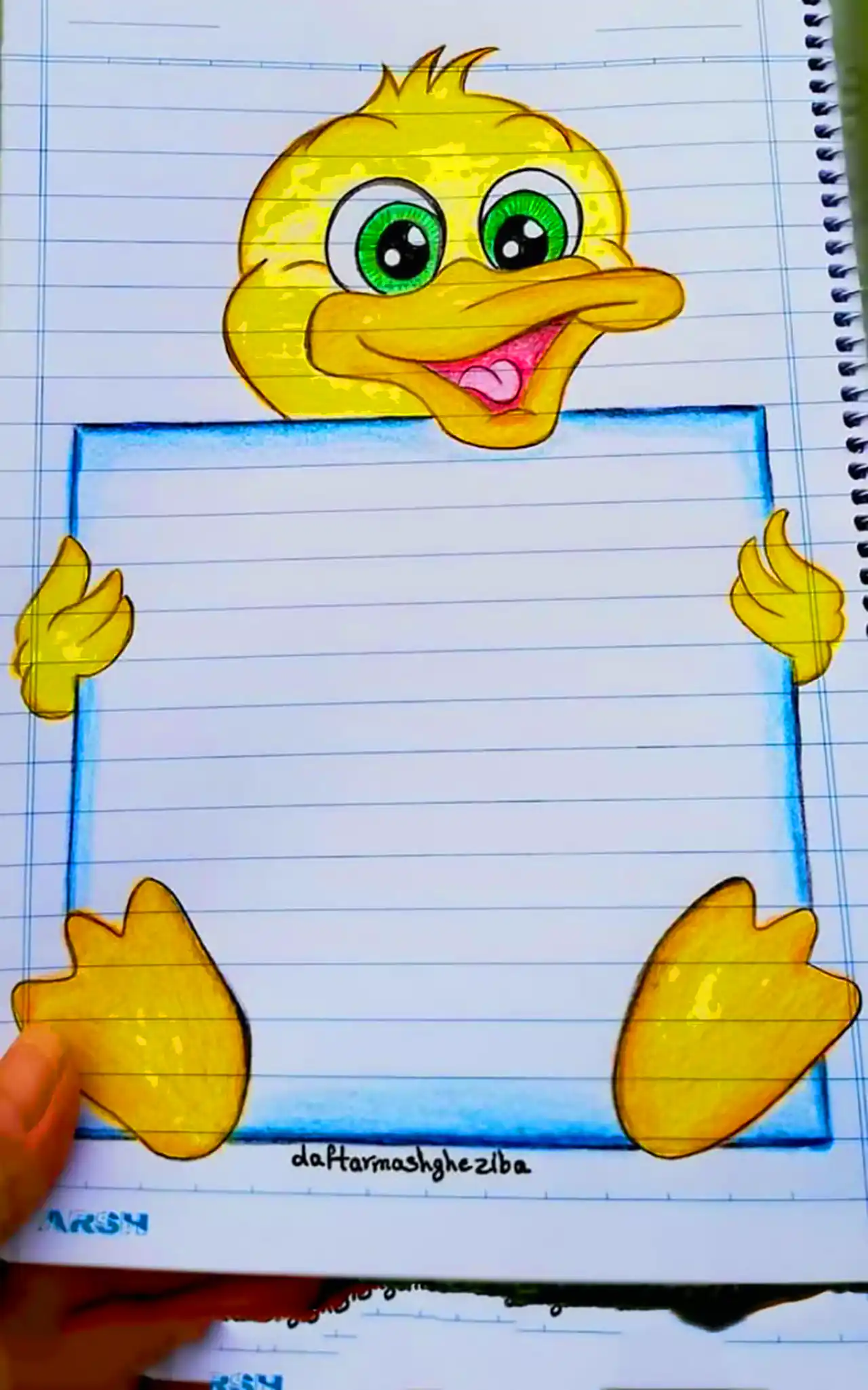 طراحی دفتر نقاشی فانتزی 