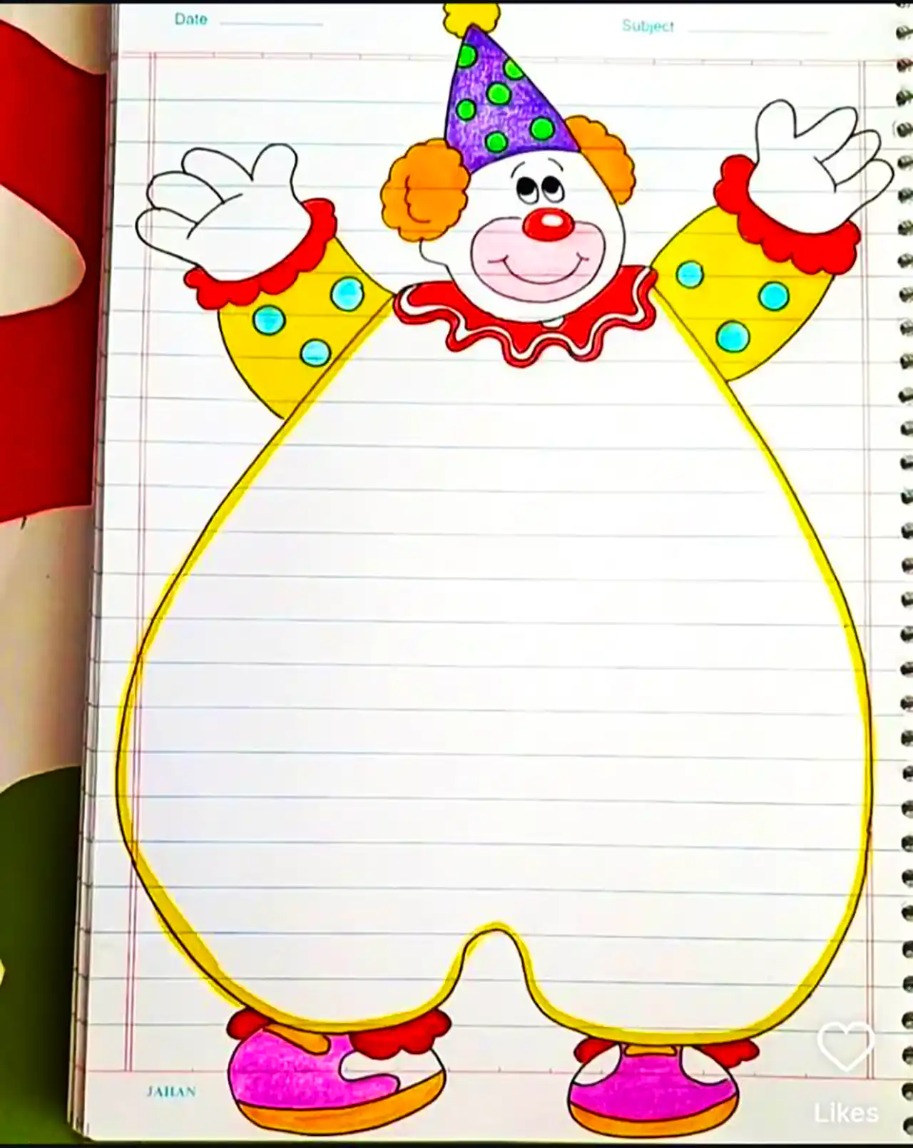 طراحی دفتر نقاشی فانتزی 