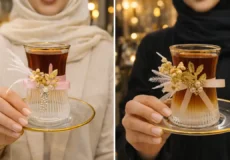 تزئین حرفه ای استکان چای خواستگاری