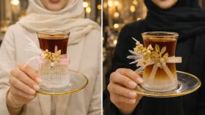 تزئین حرفه ای استکان چای خواستگاری