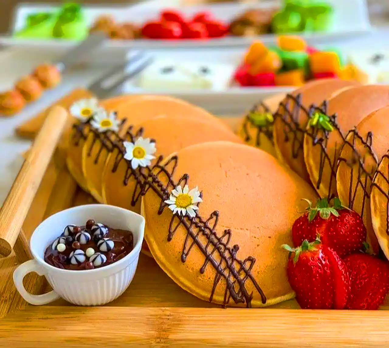 تزئین حرفه ای و شیک پنکیک خونگی