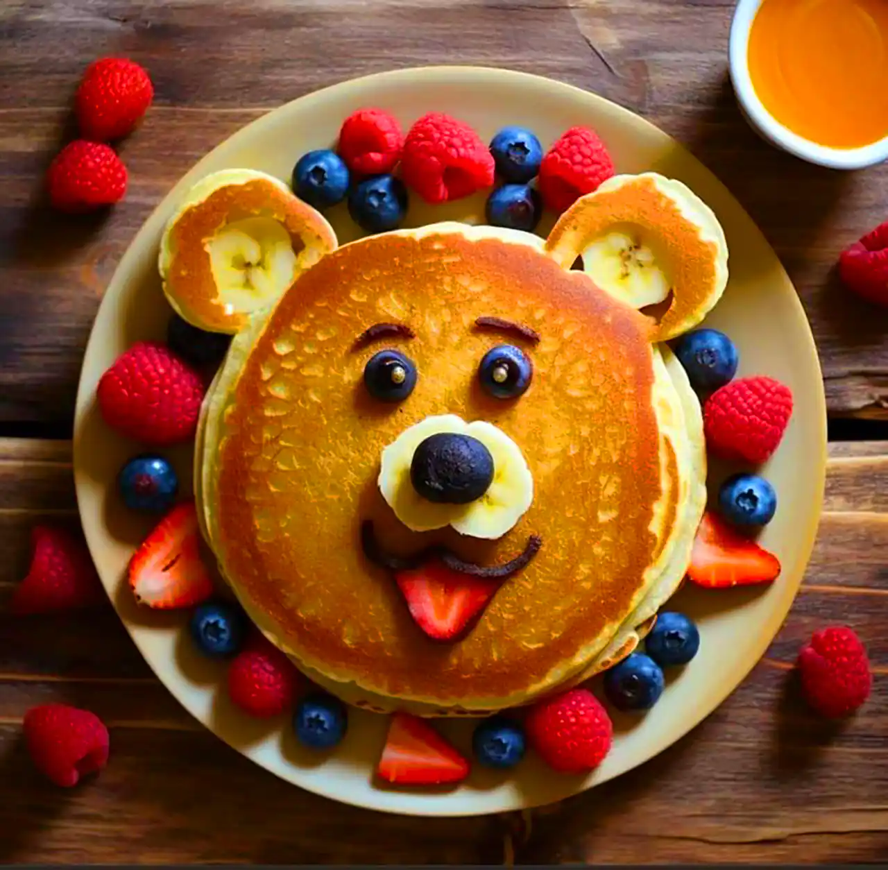 تزئین حرفه ای و شیک پنکیک خونگی