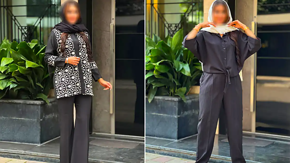 تیپ زنانه با رنگ مشکی مینیمال