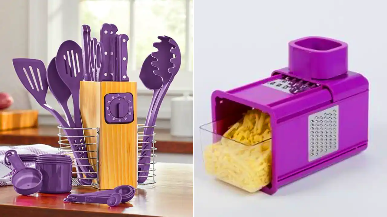 ظروف آشپزخانه فانتزی بنفش