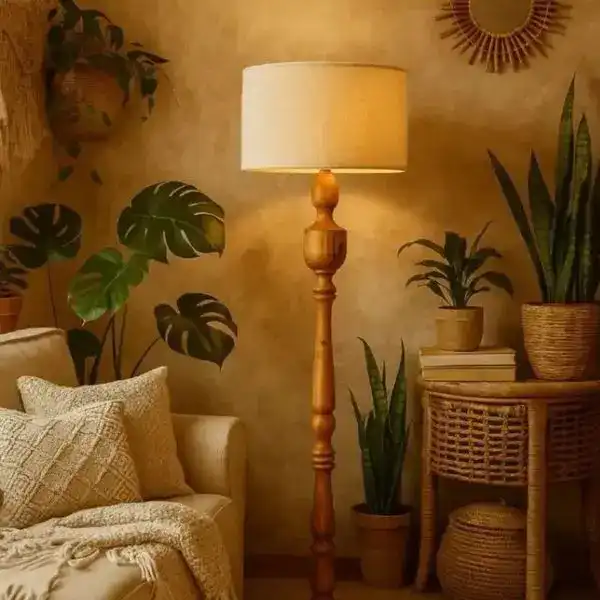 آباژور ایستاده چوبی مدرن + دکوراسیونی اصیل،خاصِ شما؛با آباژور ایستاده چوبی مدرن