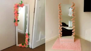 آینه با قاب گل