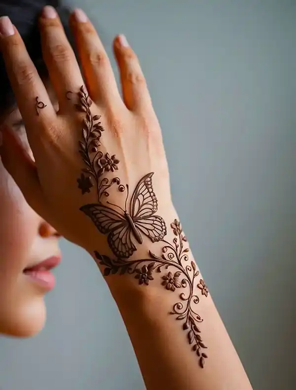 عکس مدل حنا + ترند ترین طرح های سال با ظرافت و جذابیت خاص
