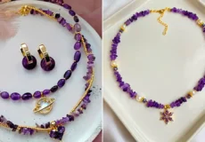 اکسسوری دخترانه با سنگ آمیتیست
