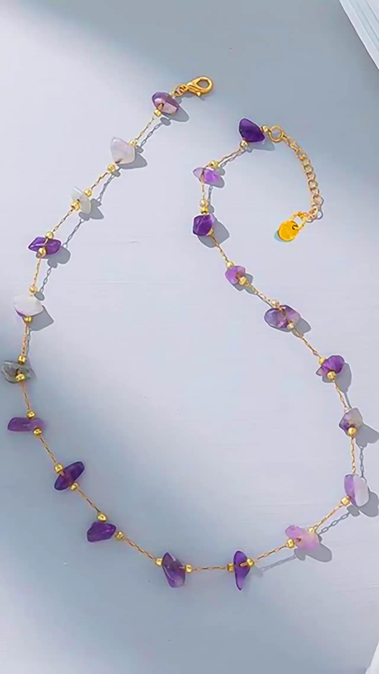 اکسسوری دخترانه با سنگ آمیتیست