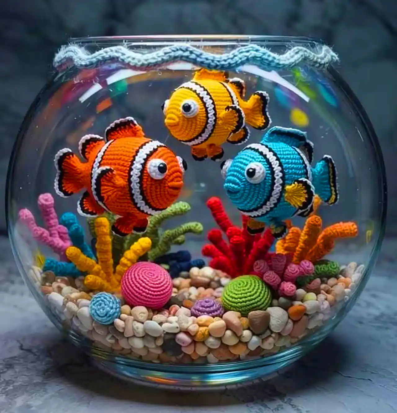 آکواریوم بافتنی هنری