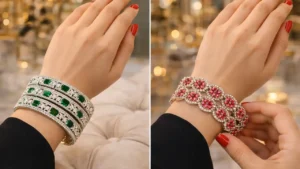 النگو با سنگ جواهر لوکس