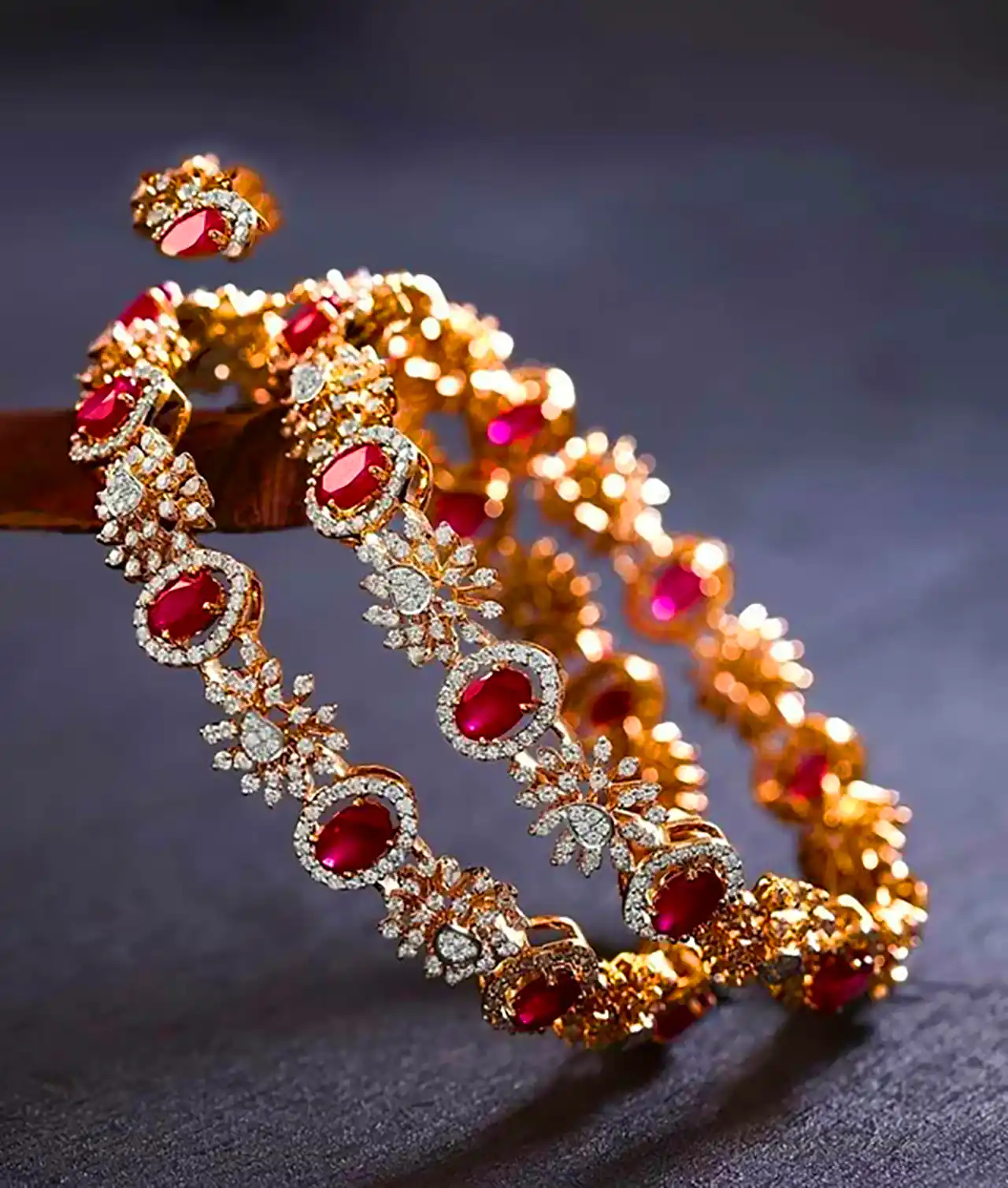 النگو با سنگ جواهر لوکس