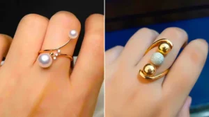 انگشتر دورنگ طلا