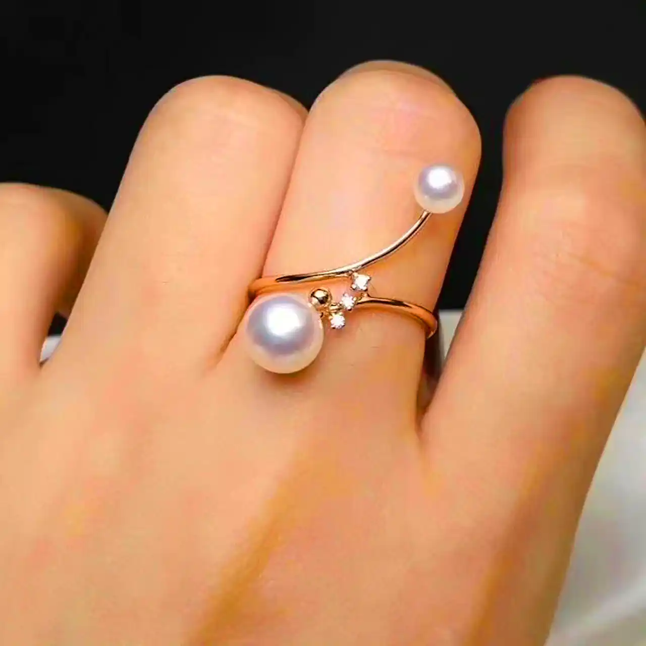 انگشتر دورنگ طلا