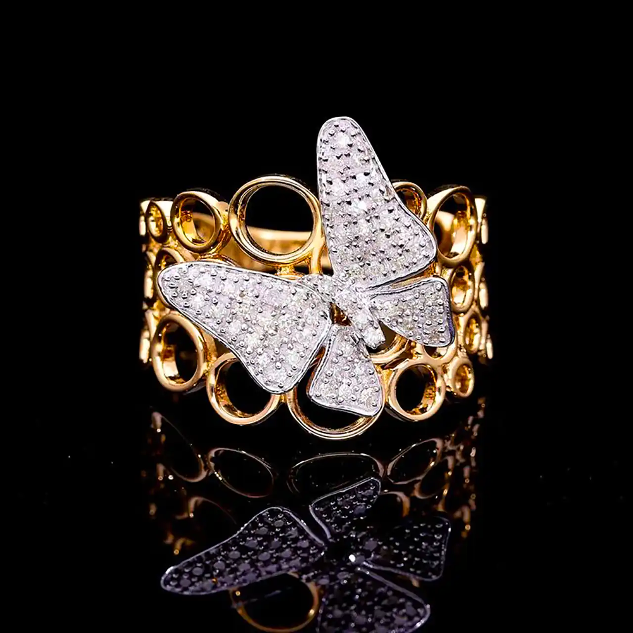 انگشتر فانتزی مدل پروانه