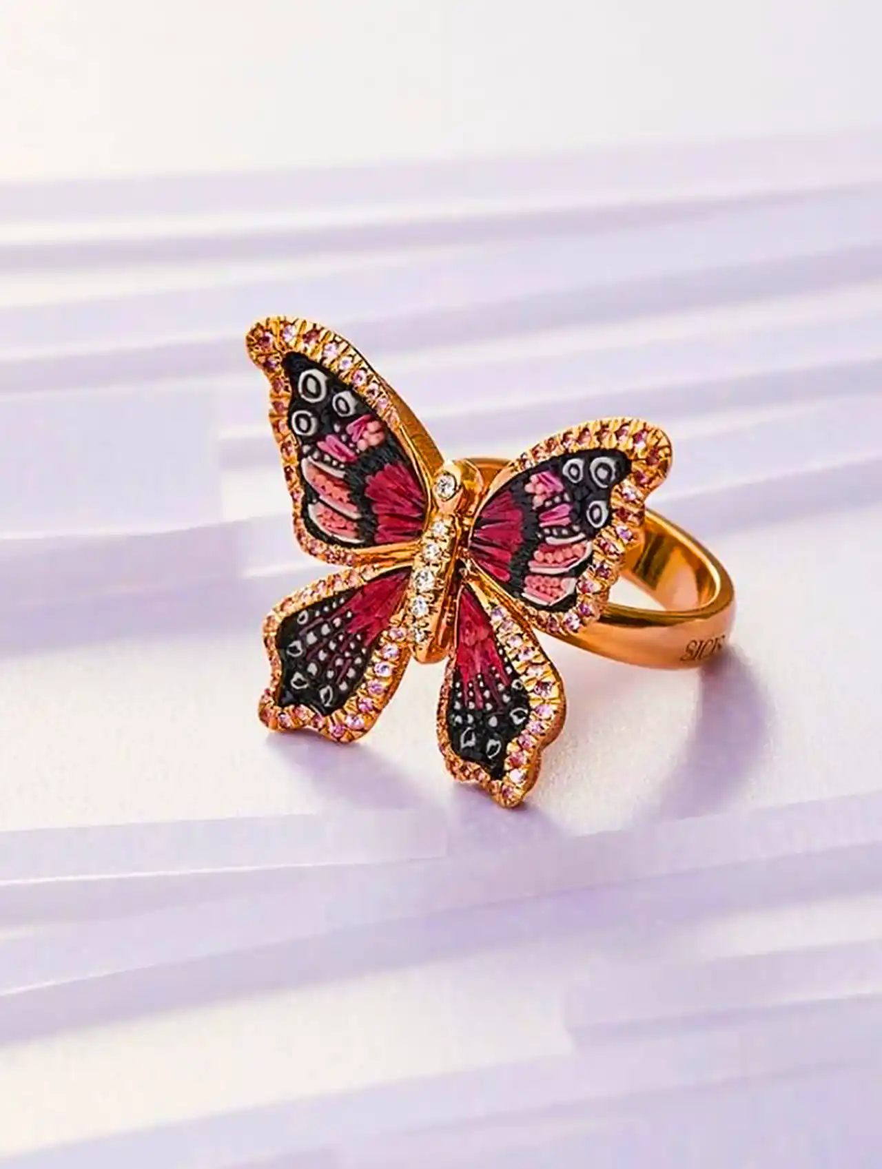 انگشتر فانتزی مدل پروانه