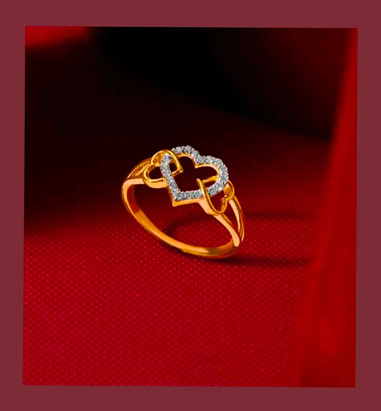 انگشتر طلا با نگین شیک