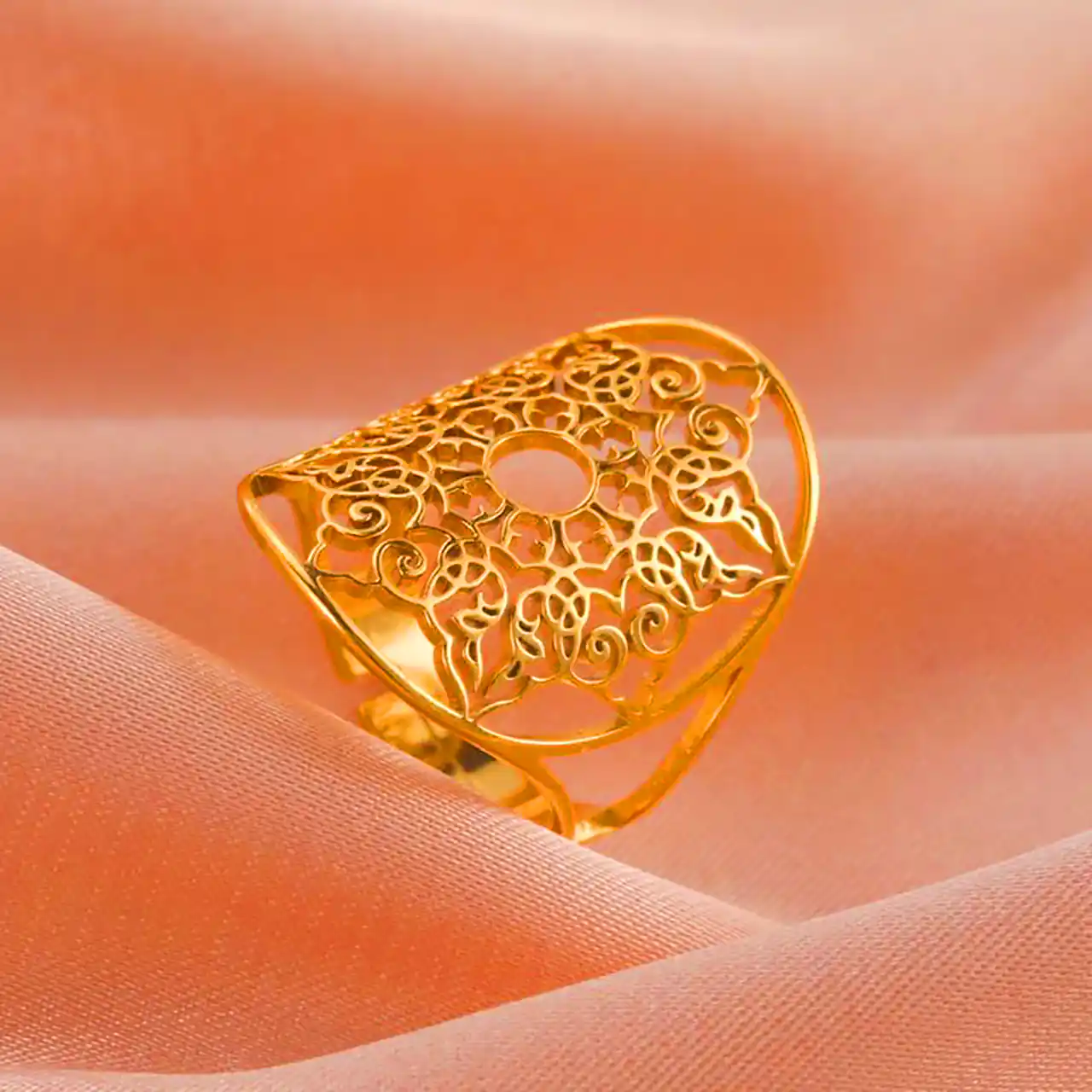 انگشتر طلا مدروز 