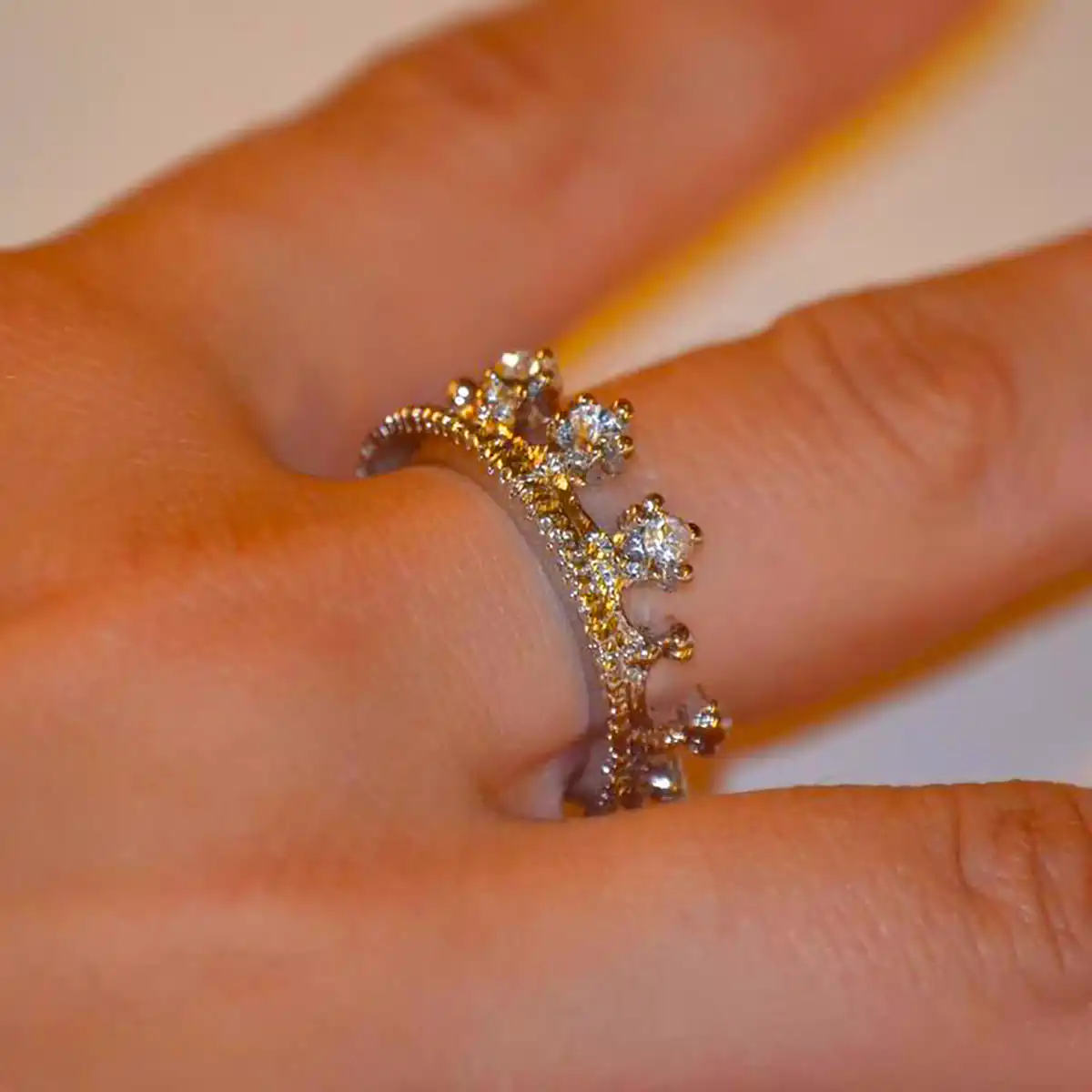 انگشتر طلا تاج