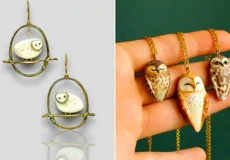 گوشواره طرح جغد