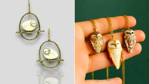 گوشواره طرح جغد