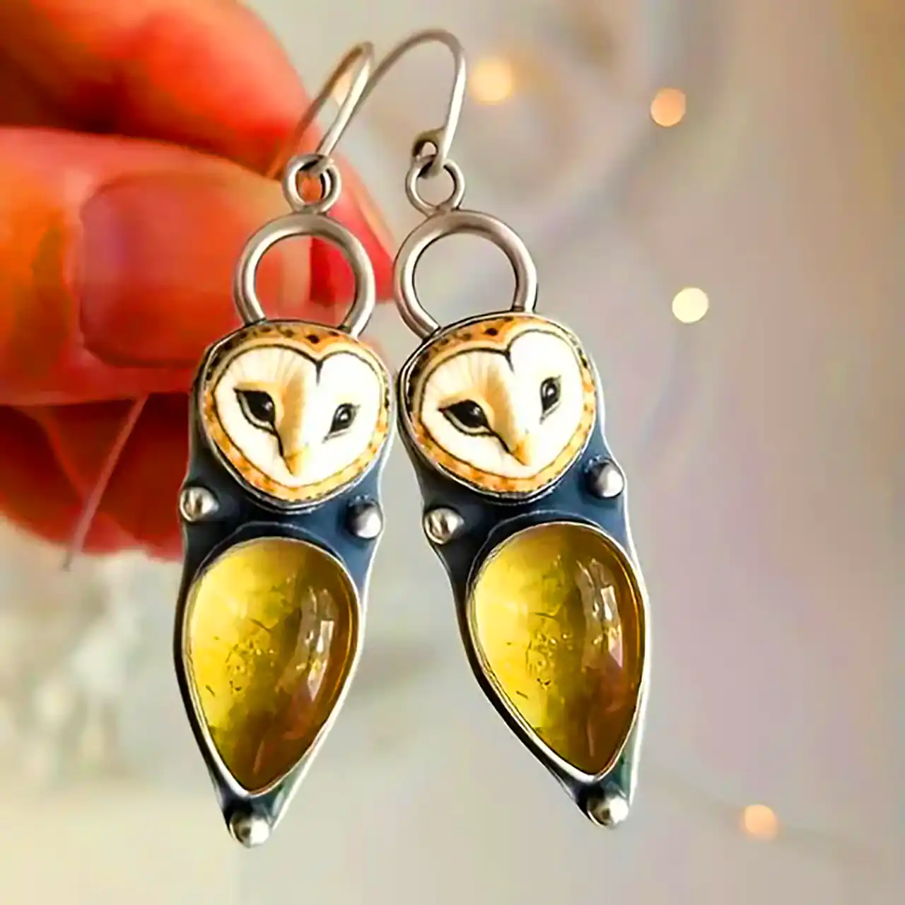 گوشواره طرح جغد