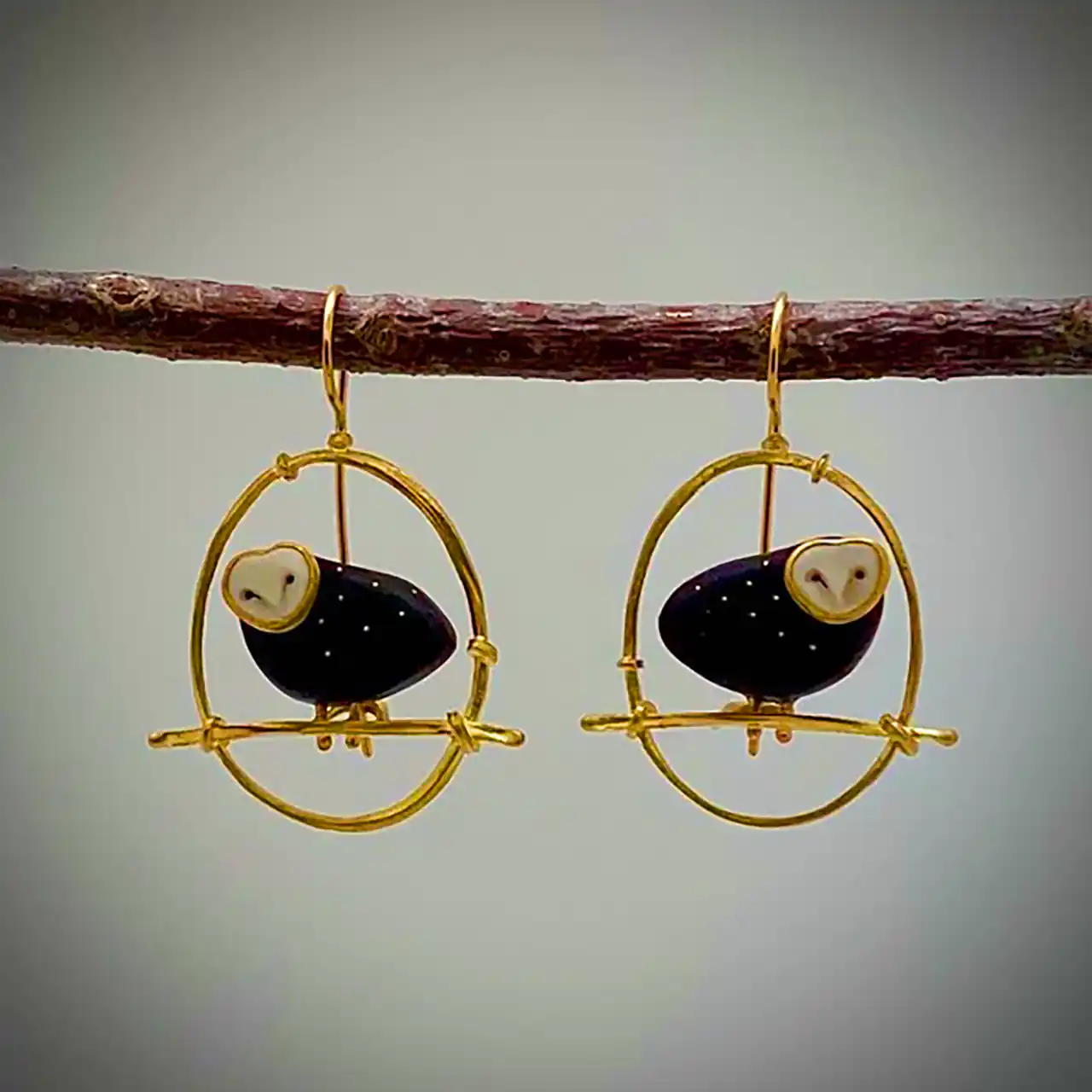 گوشواره طرح جغد