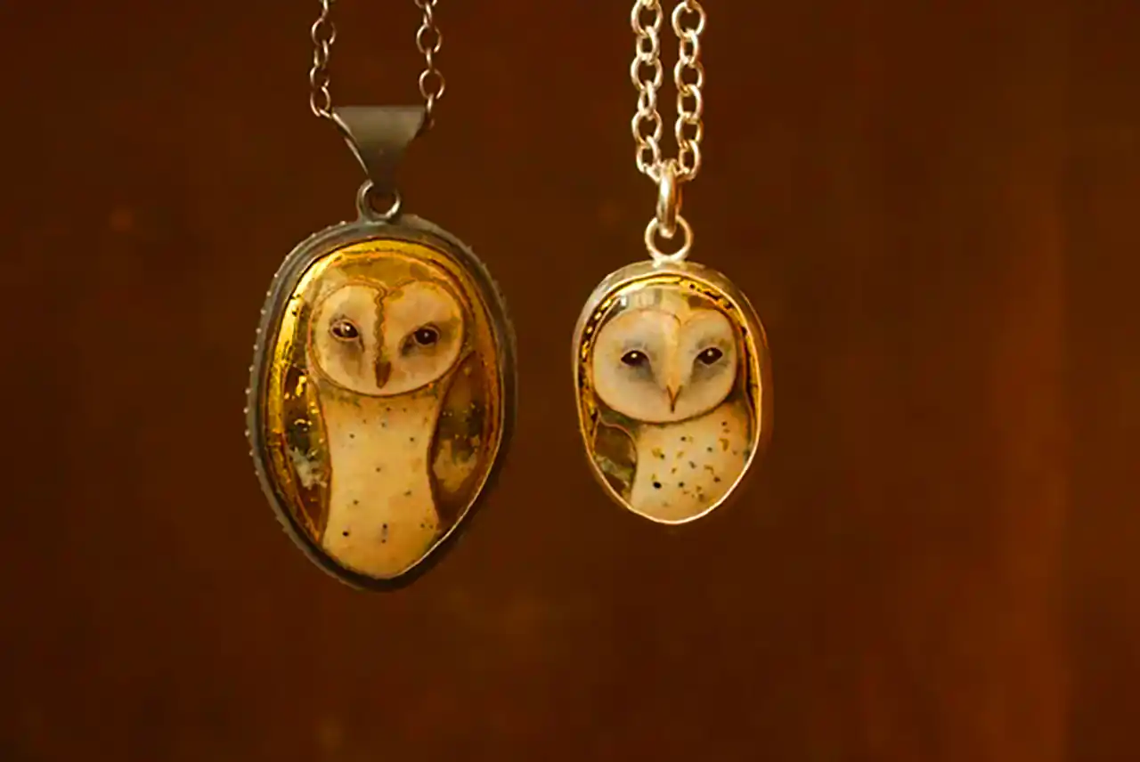 گوشواره طرح جغد