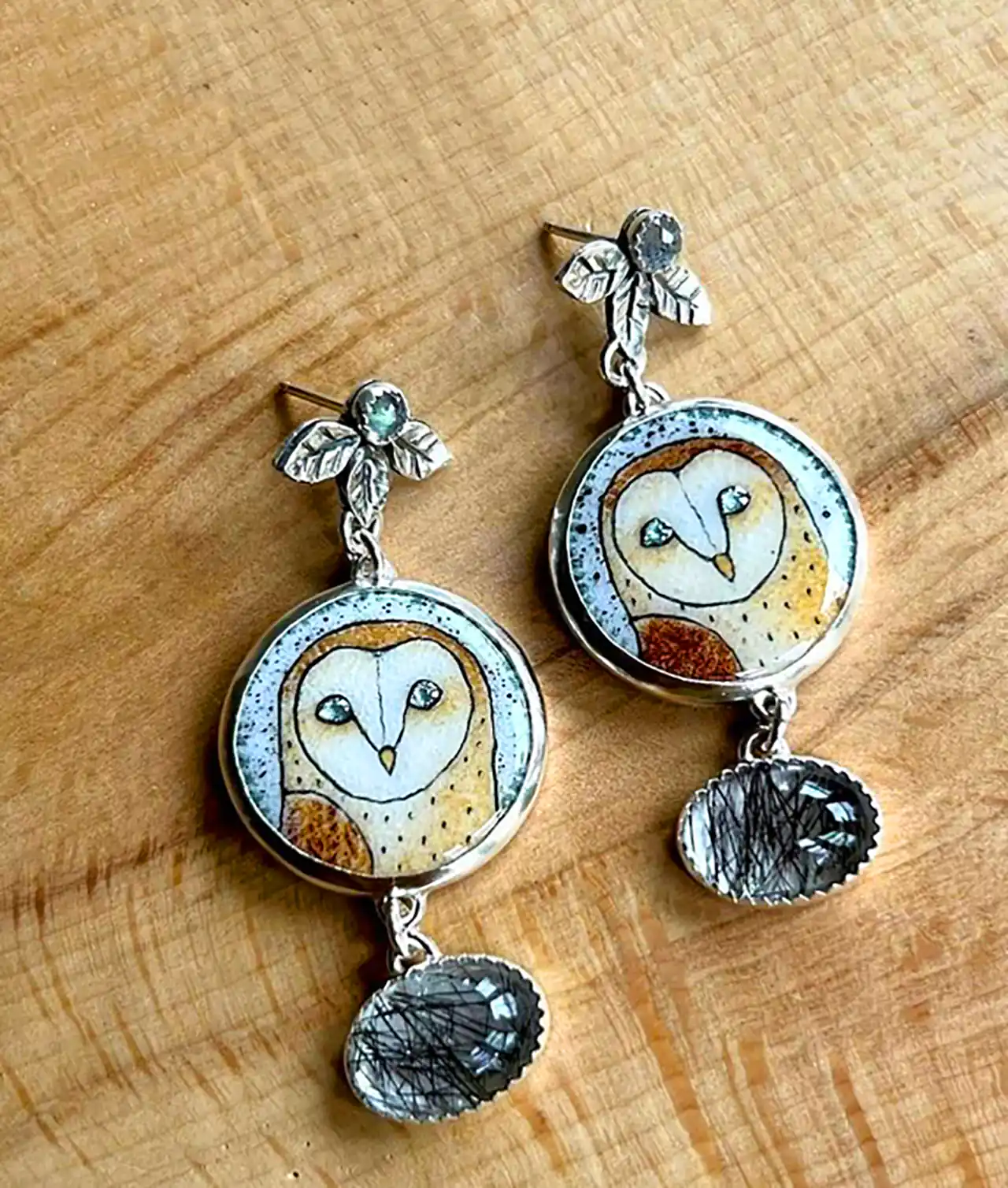 گوشواره طرح جغد