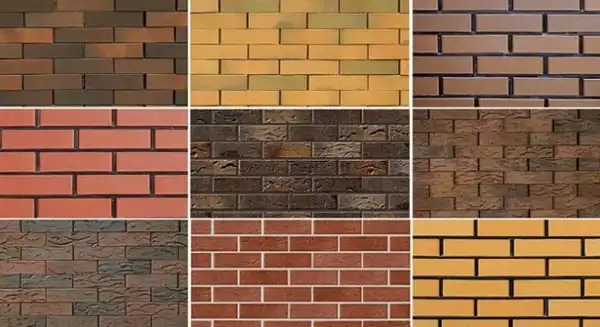 انواع آجر نمای جدید + آجر نما در انواع متنوعی در رنگ ها،ابعاد و دانه بندی های مختلف