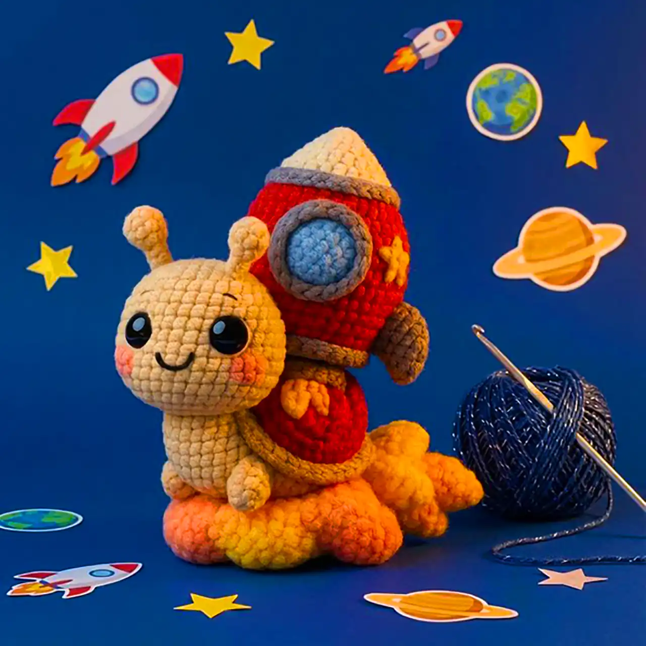 عروسک موشک بافتنی