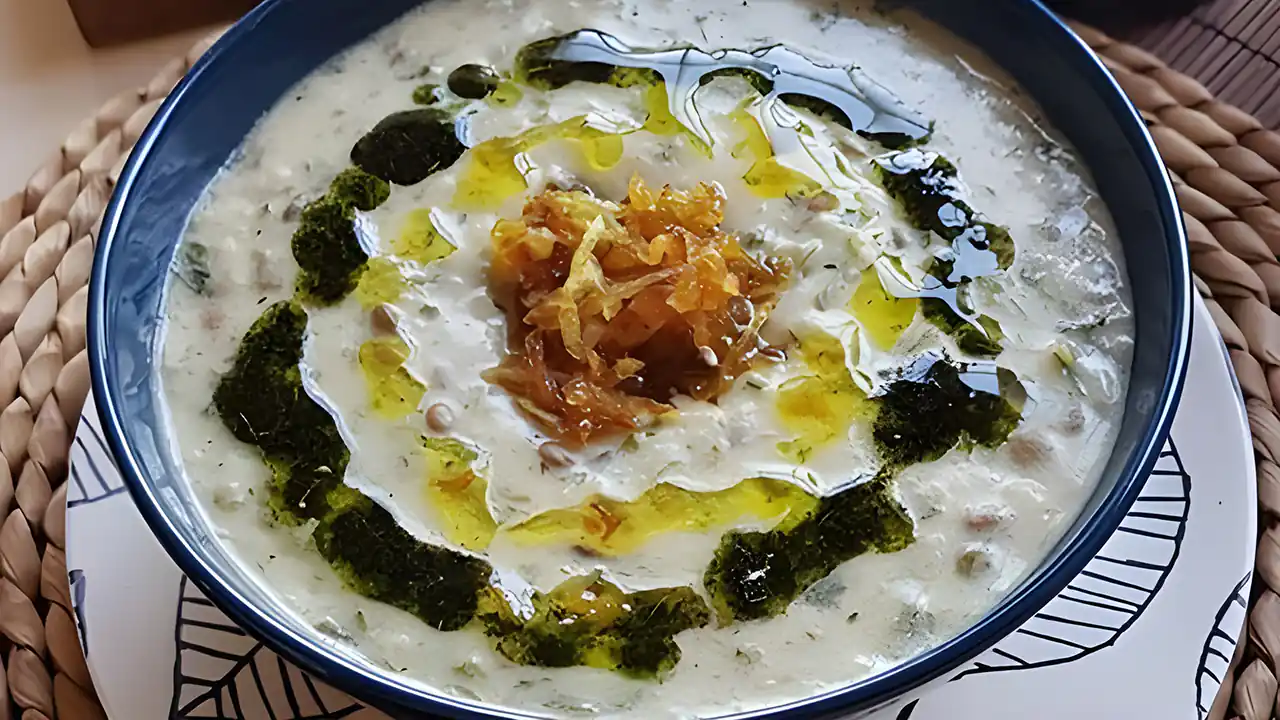 طرز تهیه آش ماست ارومیه شمالی مازندرانی کرمانشاهی زنجان با اسفناج سبزواری سنتی ساده شیرازی خوشمزه اردبیل شیرازی بدون گوشت