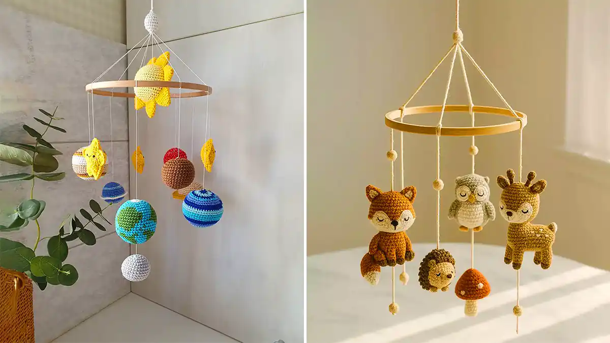 آویز بالا تخت نوزادی