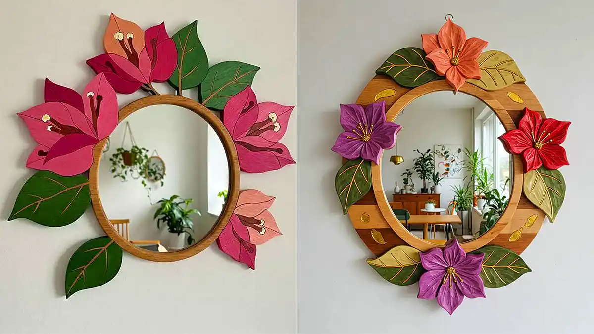 آینه دیواری فانتزی جذاب