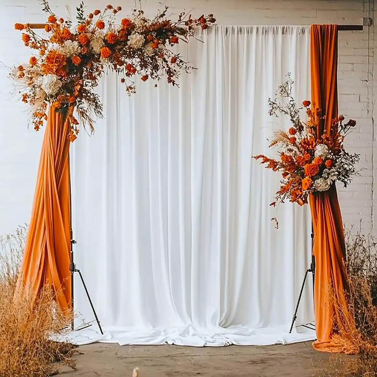 بکدراپ جشن با تم نارنجی