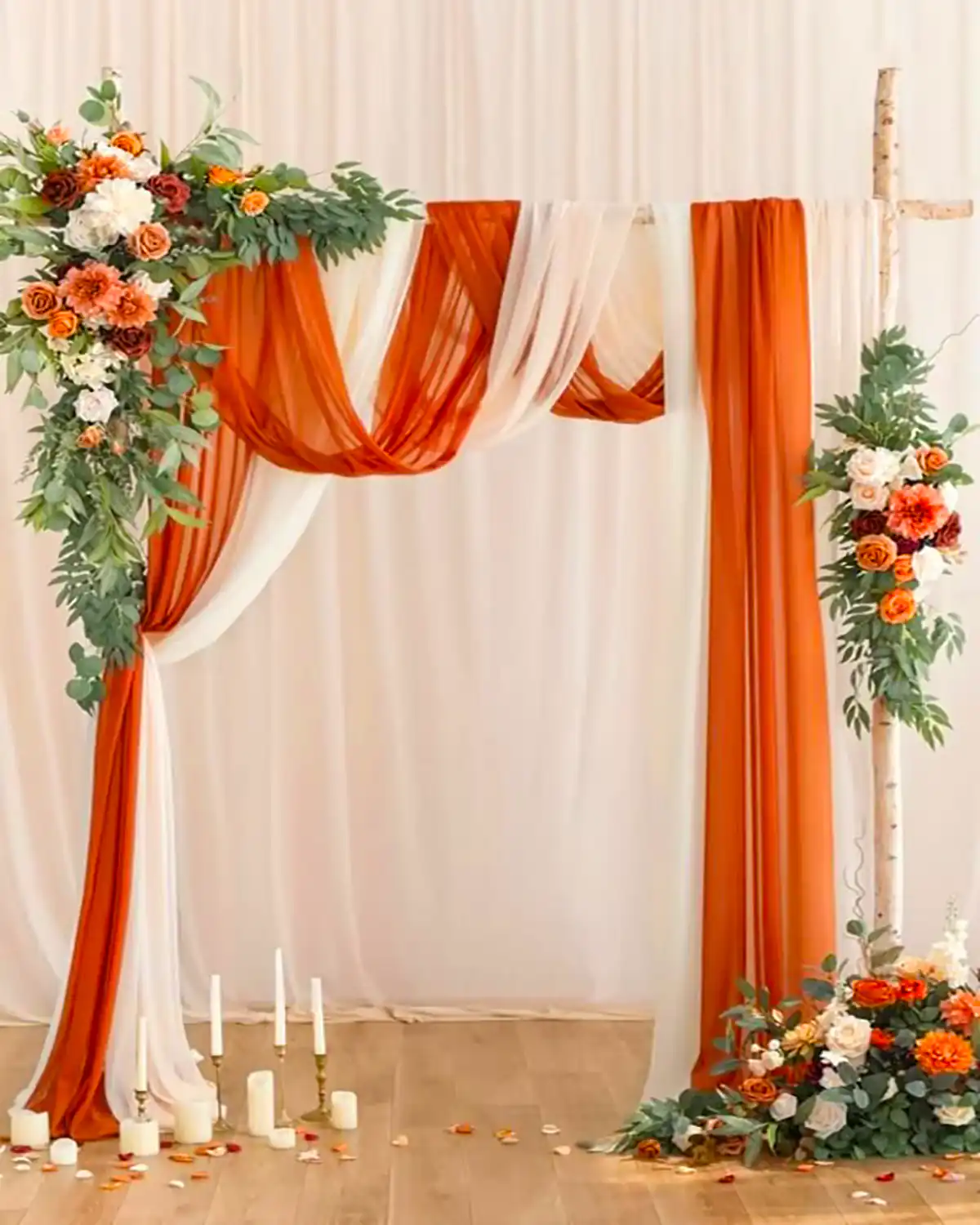 بکدراپ جشن با تم نارنجی