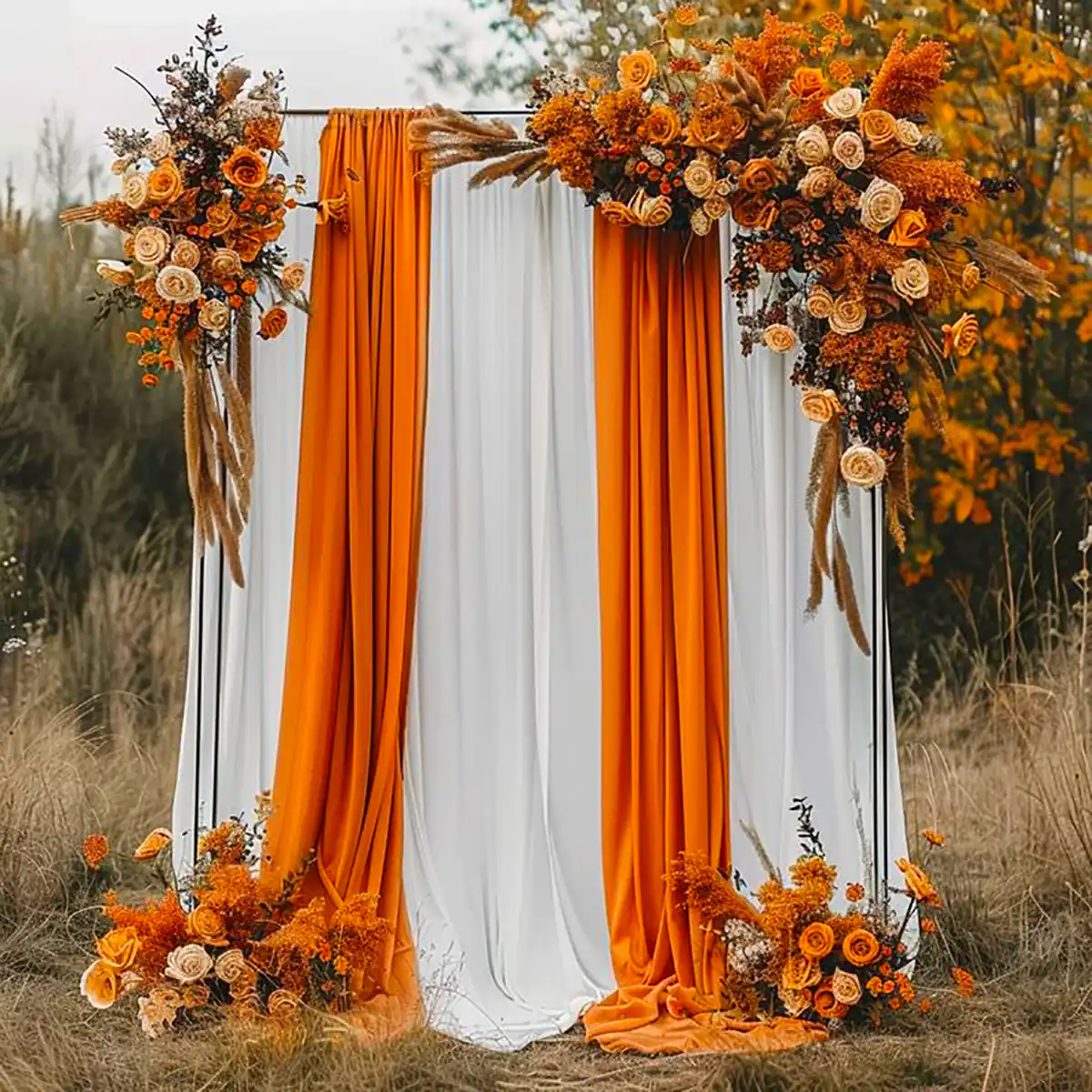 بکدراپ جشن با تم نارنجی