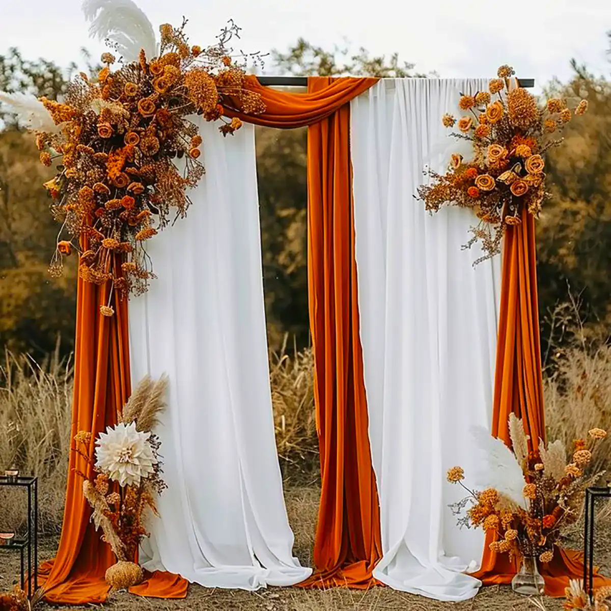 بکدراپ جشن با تم نارنجی